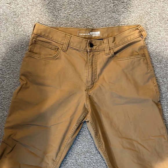 Carhartt Pants 32x3 Carhartt Relaxed Fit Dark Khaki Work Pants 5